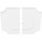 Ekena Millwork Locke Architectural Grade PVC Ceiling Medallion, 34"OD x 3"ID x 20 1/4"C x 1"P, Two-Piece CMP34LE2-03000 - alternate 3